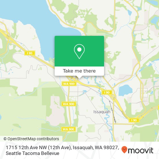 Mapa de 1715 12th Ave NW (12th Ave), Issaquah, WA 98027