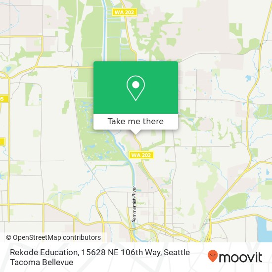 Rekode Education, 15628 NE 106th Way map