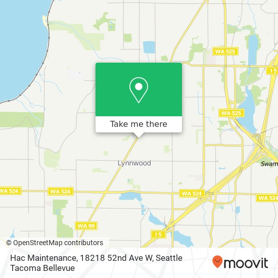 Mapa de Hac Maintenance, 18218 52nd Ave W