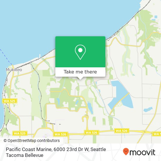 Mapa de Pacific Coast Marine, 6000 23rd Dr W