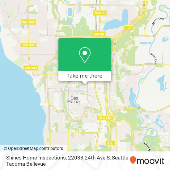 Mapa de Shines Home Inspections, 22033 24th Ave S