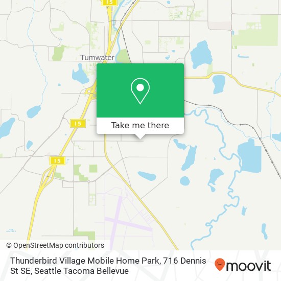 Mapa de Thunderbird Village Mobile Home Park, 716 Dennis St SE