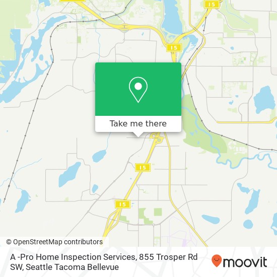 Mapa de A -Pro Home Inspection Services, 855 Trosper Rd SW