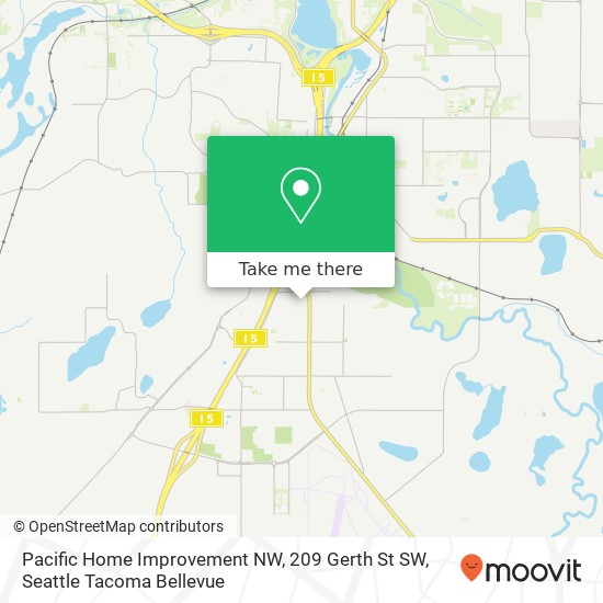 Pacific Home Improvement NW, 209 Gerth St SW map