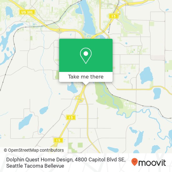 Mapa de Dolphin Quest Home Design, 4800 Capitol Blvd SE