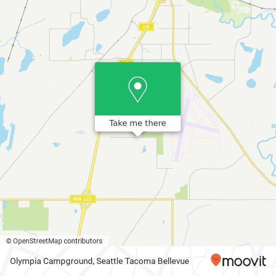 Olympia Campground map