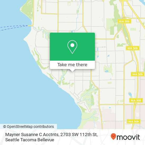Mayner Susanne C Acctnts, 2703 SW 112th St map