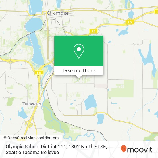 Mapa de Olympia School District 111, 1302 North St SE