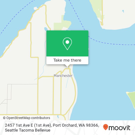 Mapa de 2457 1st Ave E (1st Ave), Port Orchard, WA 98366