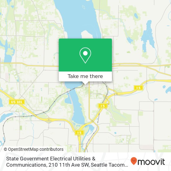 Mapa de State Government Electrical Utilities & Communications, 210 11th Ave SW