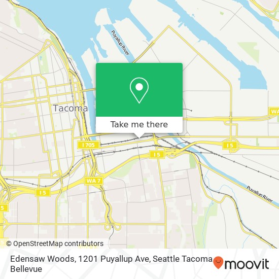 Edensaw Woods, 1201 Puyallup Ave map