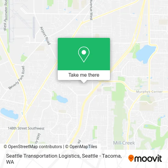 Mapa de Seattle Transportation Logistics