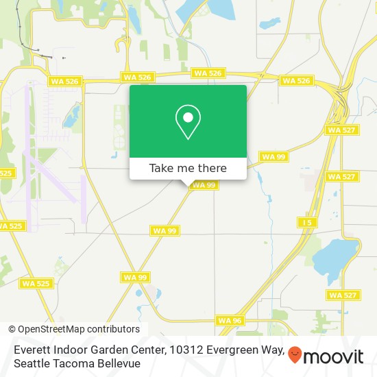 Mapa de Everett Indoor Garden Center, 10312 Evergreen Way