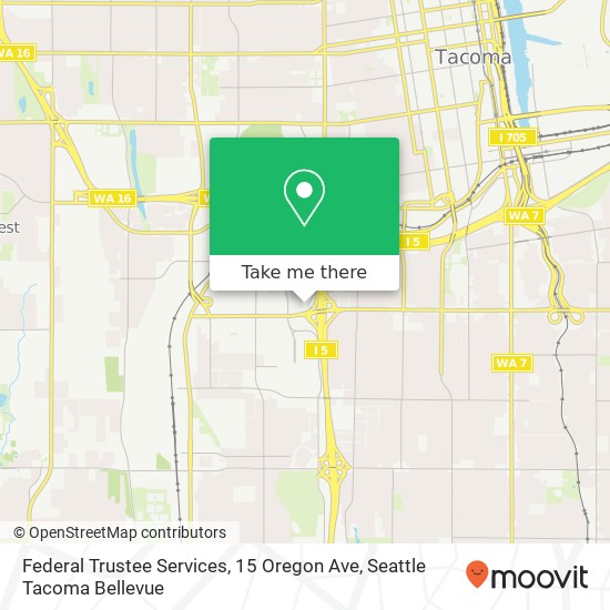 Mapa de Federal Trustee Services, 15 Oregon Ave