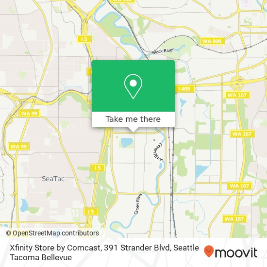 Xfinity Store by Comcast, 391 Strander Blvd map