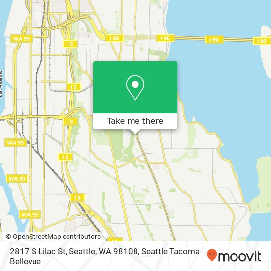 Mapa de 2817 S Lilac St, Seattle, WA 98108