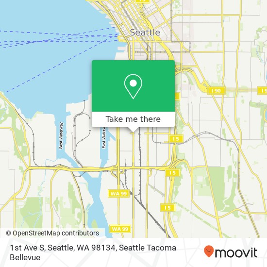 1st Ave S, Seattle, WA 98134 map