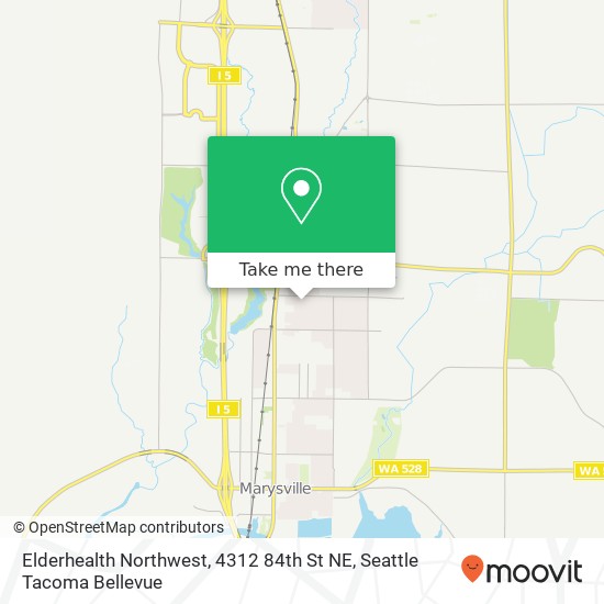 Mapa de Elderhealth Northwest, 4312 84th St NE