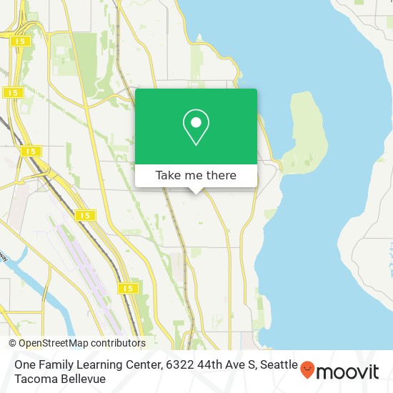 One Family Learning Center, 6322 44th Ave S map