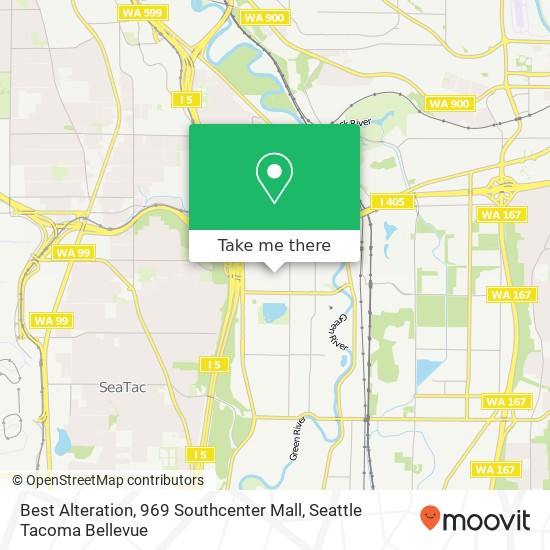 Mapa de Best Alteration, 969 Southcenter Mall
