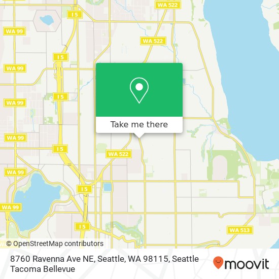 8760 Ravenna Ave NE, Seattle, WA 98115 map