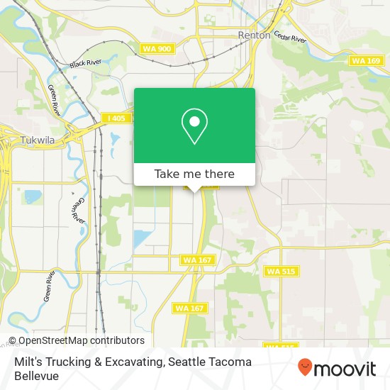 Milt's Trucking & Excavating map