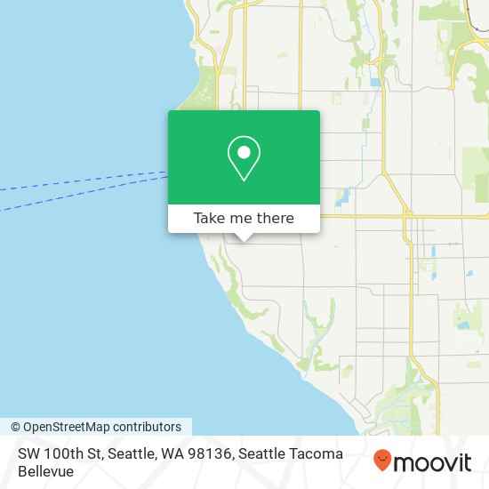 SW 100th St, Seattle, WA 98136 map