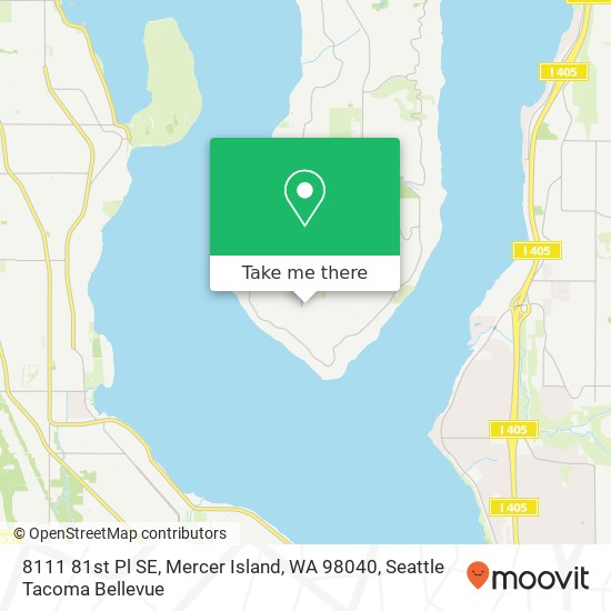 8111 81st Pl SE, Mercer Island, WA 98040 map