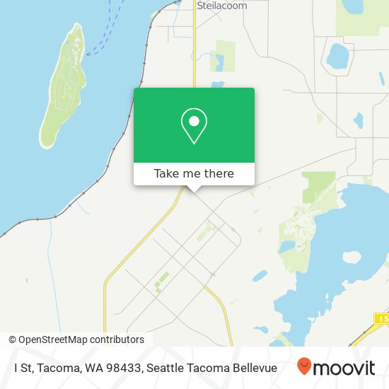 Mapa de I St, Tacoma, WA 98433