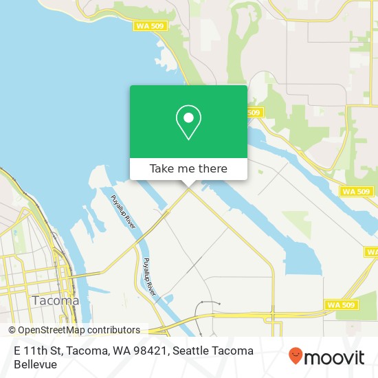 E 11th St, Tacoma, WA 98421 map
