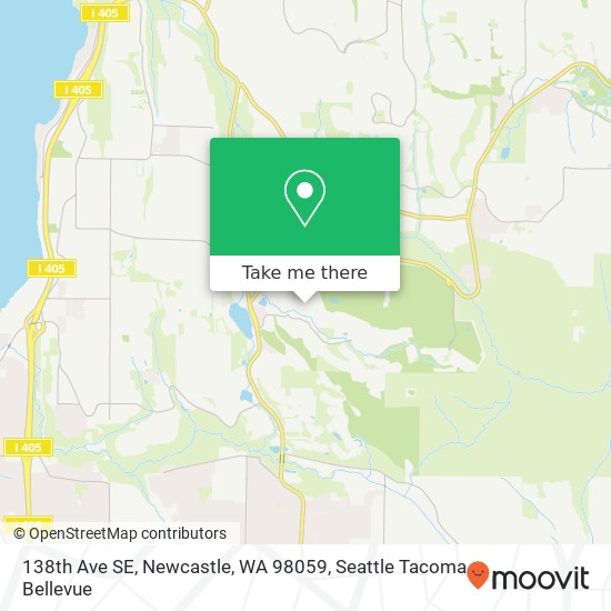 Mapa de 138th Ave SE, Newcastle, WA 98059