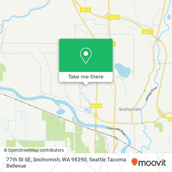 Mapa de 77th St SE, Snohomish, WA 98290