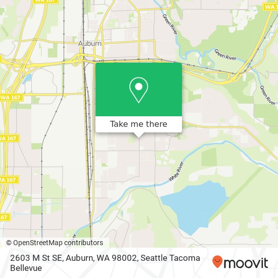 Mapa de 2603 M St SE, Auburn, WA 98002