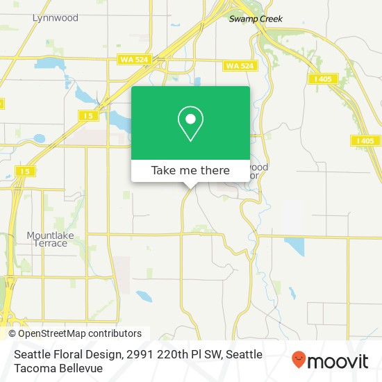 Mapa de Seattle Floral Design, 2991 220th Pl SW