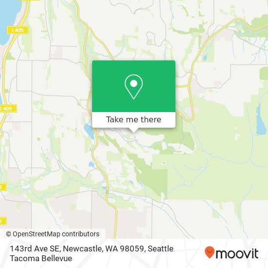 Mapa de 143rd Ave SE, Newcastle, WA 98059