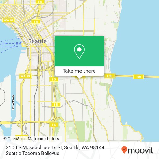 Mapa de 2100 S Massachusetts St, Seattle, WA 98144