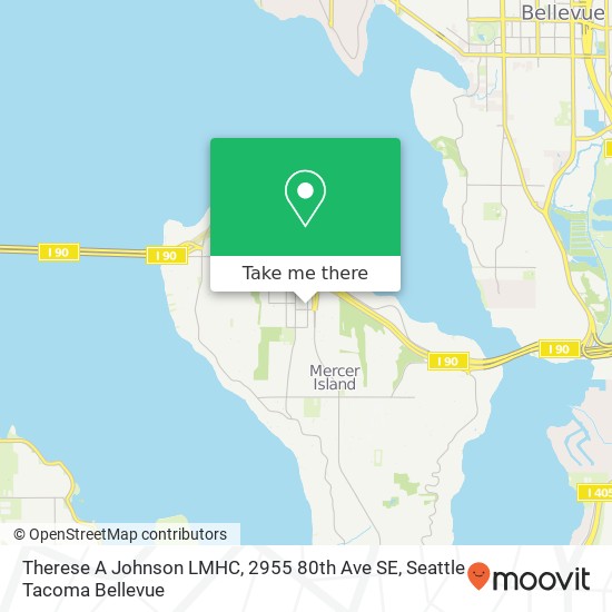 Mapa de Therese A Johnson LMHC, 2955 80th Ave SE