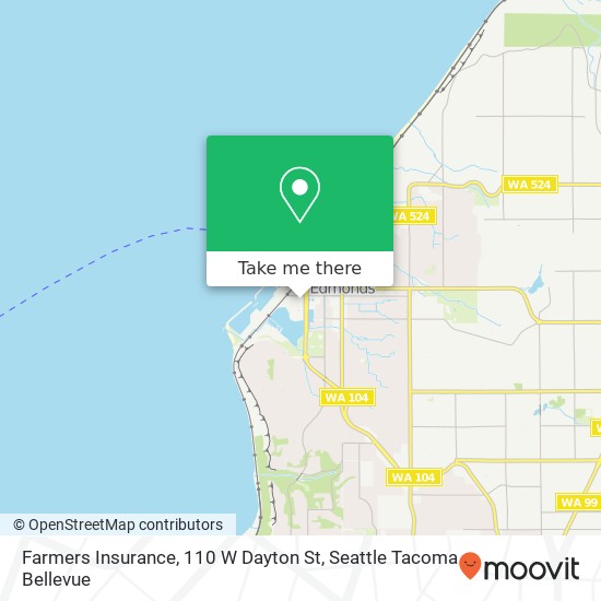 Mapa de Farmers Insurance, 110 W Dayton St