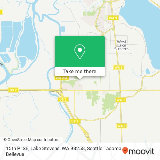 Mapa de 15th Pl SE, Lake Stevens, WA 98258