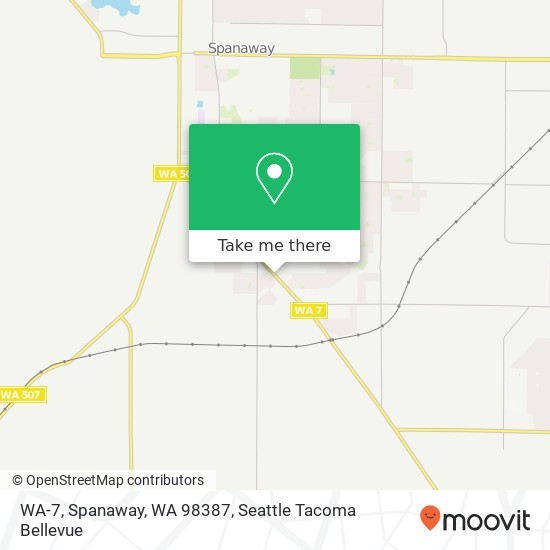 WA-7, Spanaway, WA 98387 map