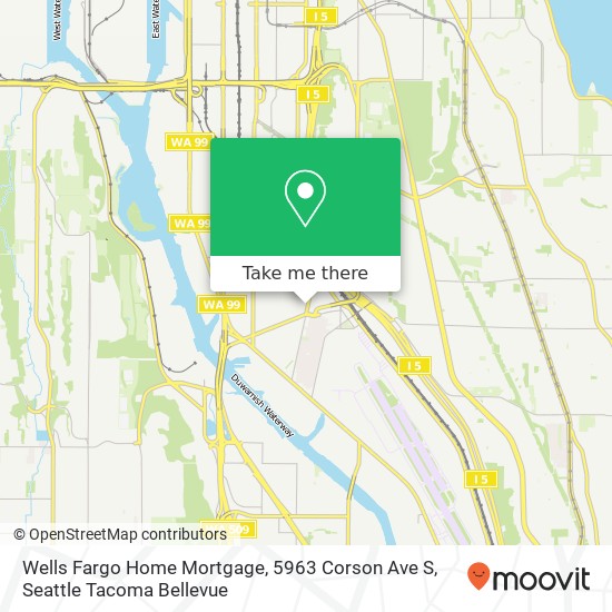 Wells Fargo Home Mortgage, 5963 Corson Ave S map