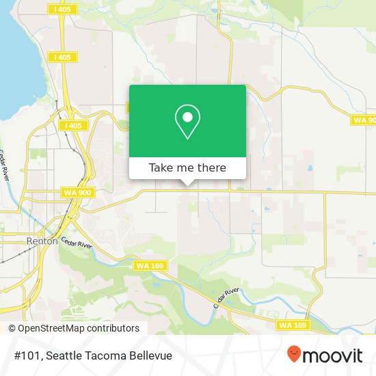 Mapa de #101, 3904 NE 4th St #101, Renton, WA 98056, USA