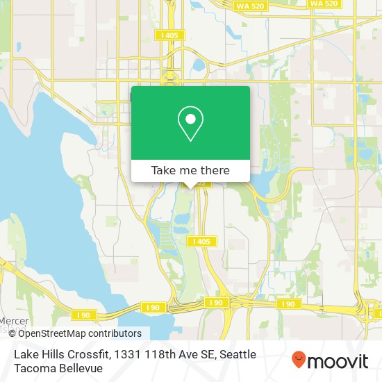 Lake Hills Crossfit, 1331 118th Ave SE map