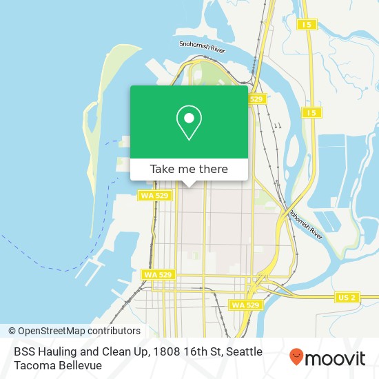 Mapa de BSS Hauling and Clean Up, 1808 16th St