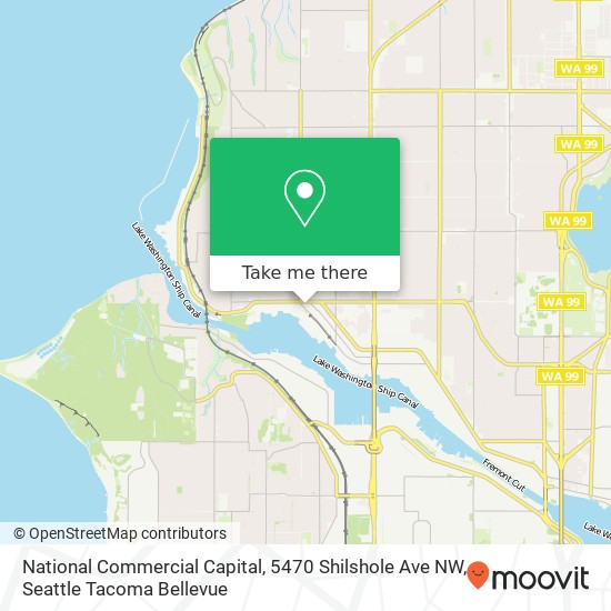 National Commercial Capital, 5470 Shilshole Ave NW map