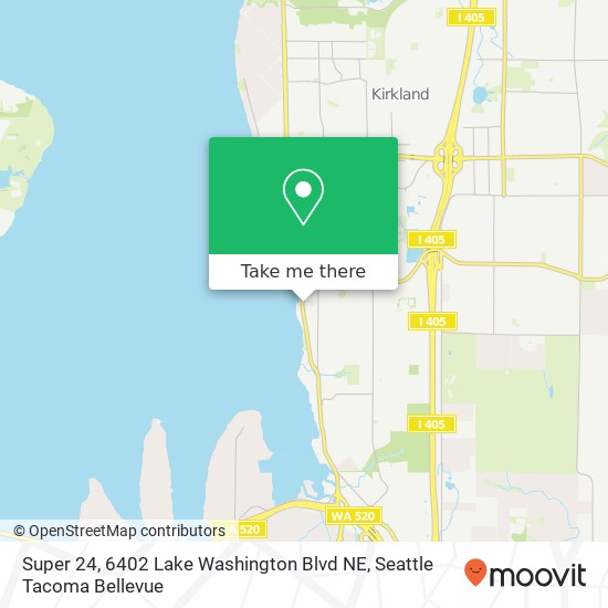 Super 24, 6402 Lake Washington Blvd NE map