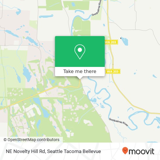 Mapa de NE Novelty Hill Rd, Carnation, WA 98014