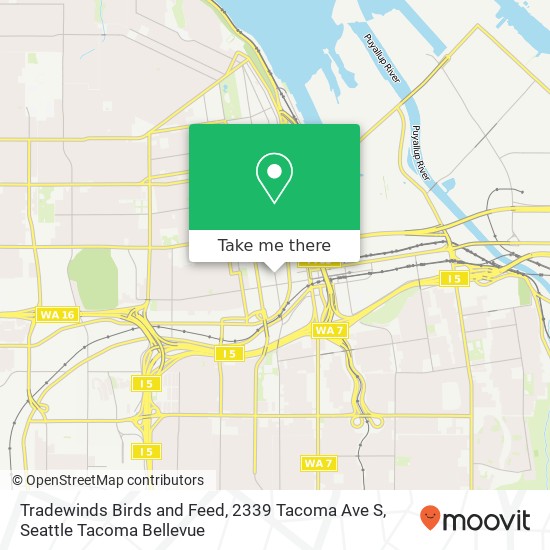 Tradewinds Birds and Feed, 2339 Tacoma Ave S map