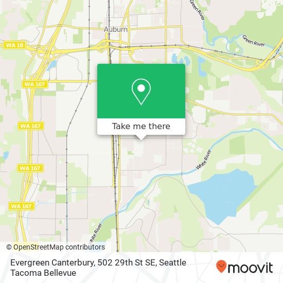 Mapa de Evergreen Canterbury, 502 29th St SE