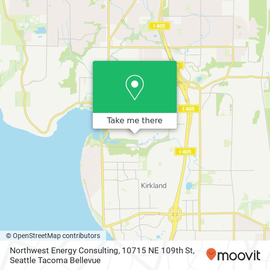 Mapa de Northwest Energy Consulting, 10715 NE 109th St